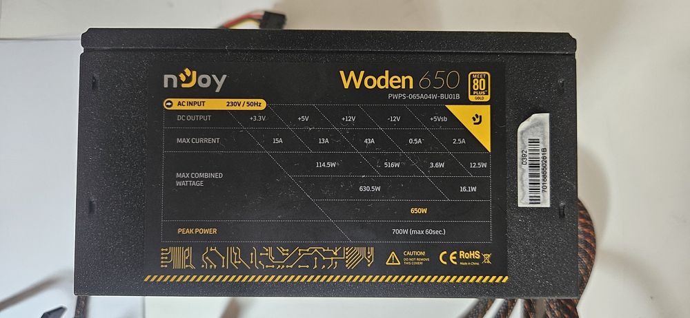 nJoy Woden 650W 80+ Gold – PWPS-065A04W-BU01B