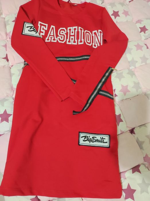 Червена Детска рокля