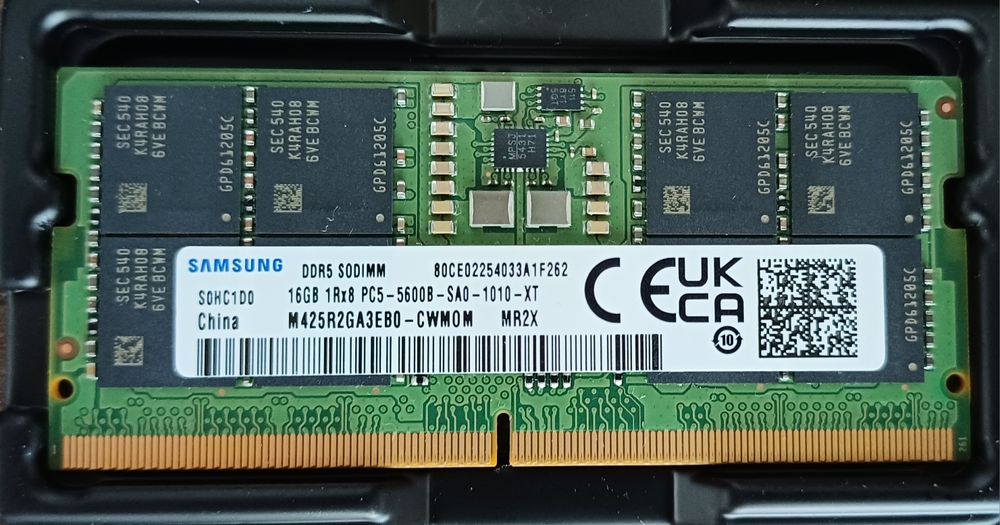 Memorie laptop Samsung 16GB 1x16GB DDR5 SODIMM 5600