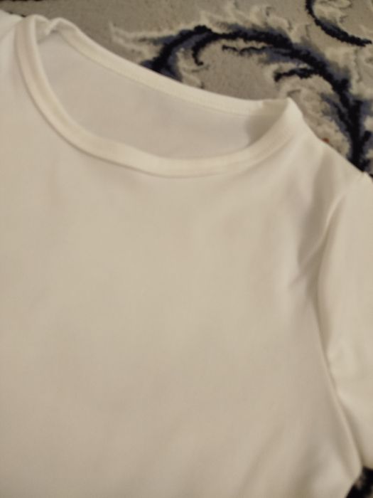 Белая футболка скинни новая женская