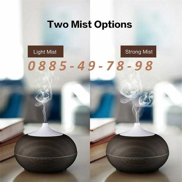 500ml с ДИСТАНЦИОННО Дифузер ароматизатор за въздух,лампа декор в дома