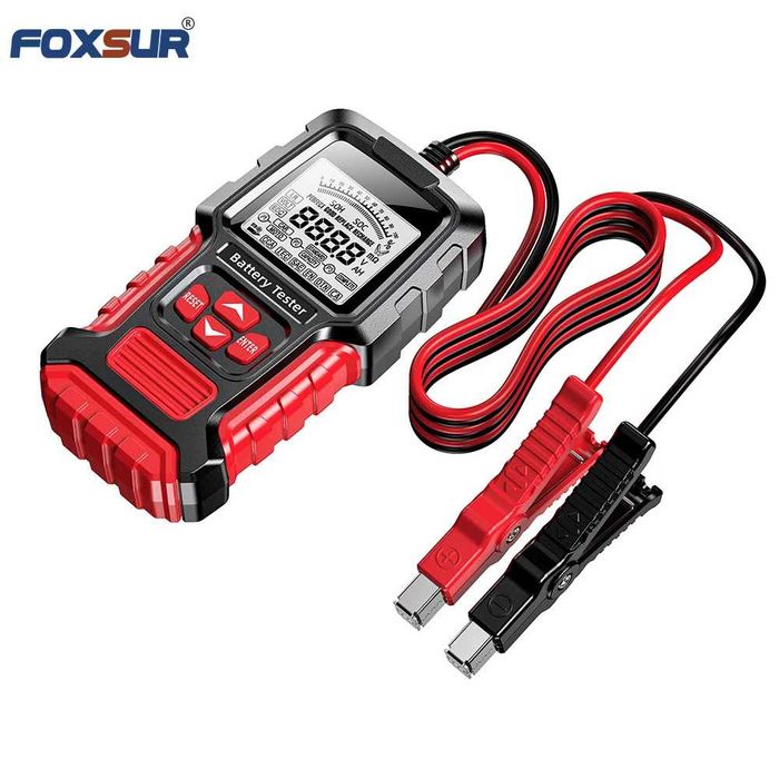 FOXSUR 12V/24V Професионален Цифров тестер за автомобилни акумулатори