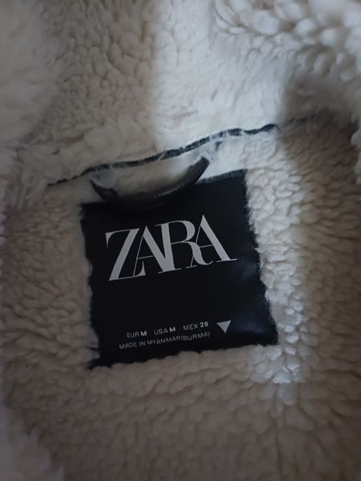 Късо яке с каракул на Зара черно, късо с каракул кафяво и пролетни яке