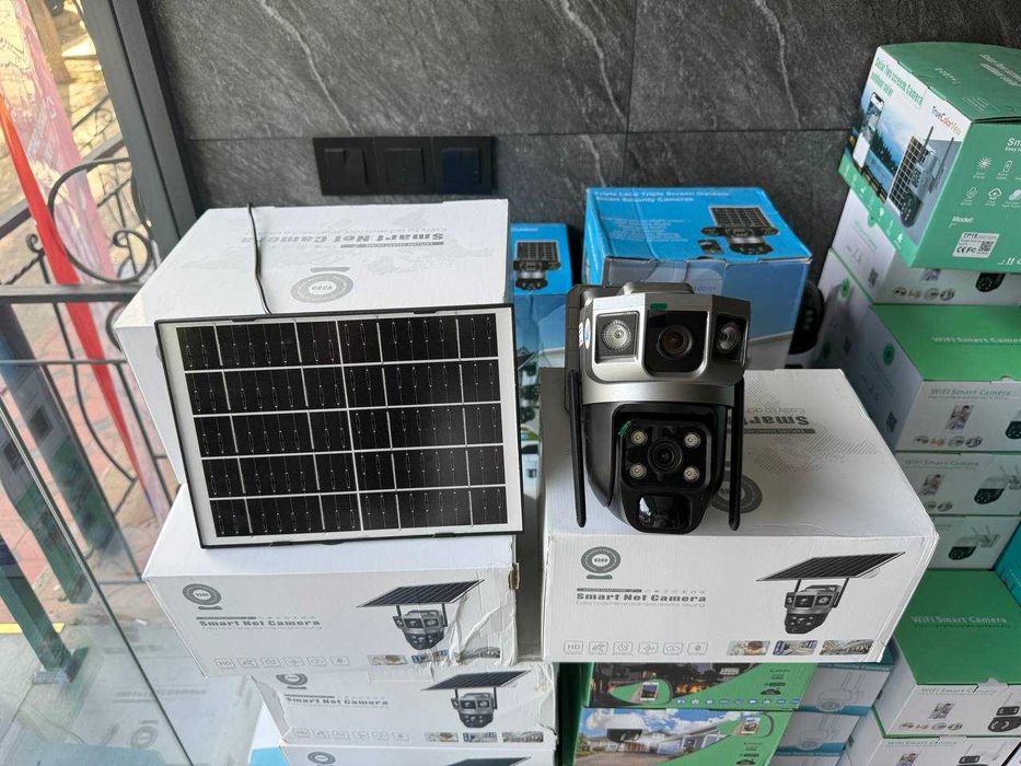 Камера с солнечной панелью 4G камера наблюдения камеры видеонаблюдения