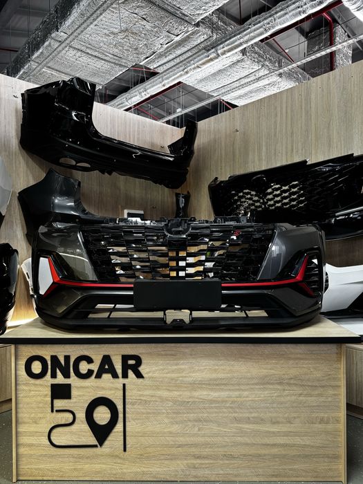 Бампер передни крашенный в сборе