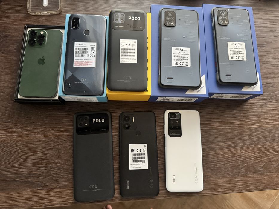 Продаю телефоны iphone, poco, redmi, zte, ixxi