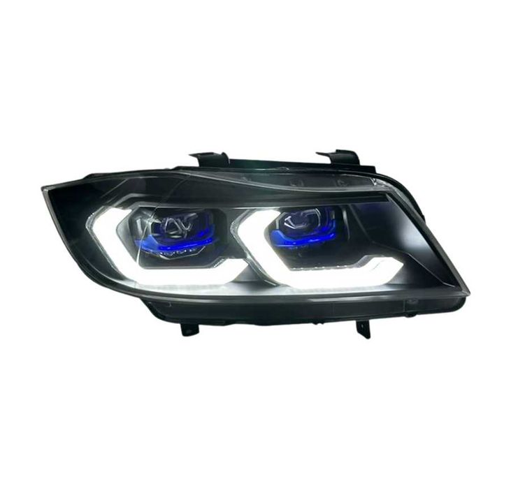Faruri Full LED BMW Seria 3 E90 E91 DRL Alb/Galben Plug&Play GARANTIE