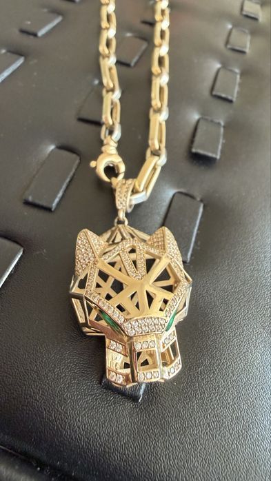 Златна висулка и обеци 14 карата 585