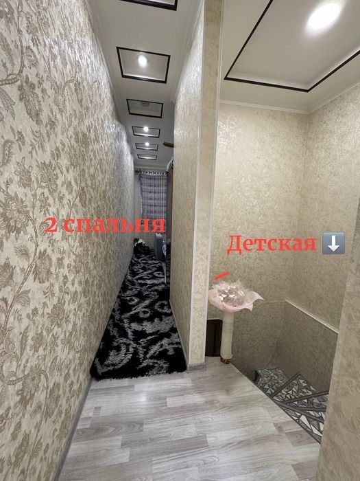 Продается 4х комнатная квартира в городе Чирчик 10 микрорайон 75000$