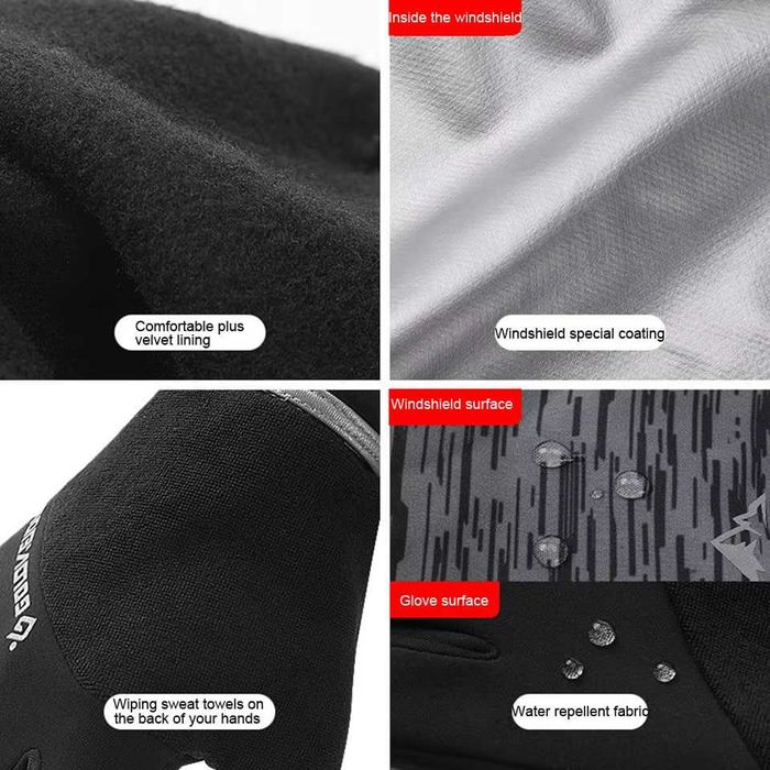 Спортивные перчатки ветрозащитные, перчатки для бега и велосипеда