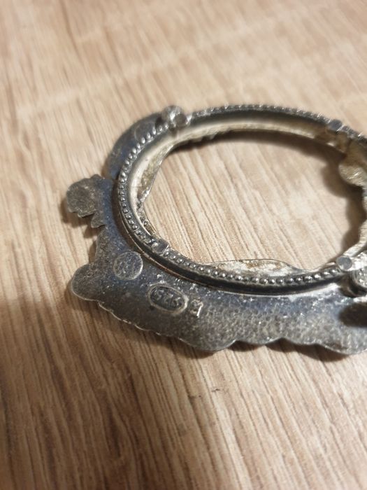 Rama foto poza buletin cu model femeie din argint 925 15,20 g