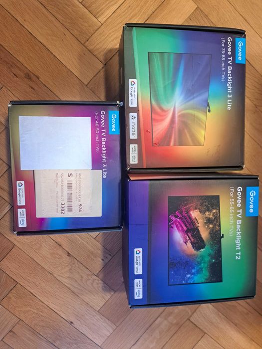 Govee TV Backlight 3 Lite RGBIC 75-85 in и/40-50 in , Govee  Т2 55-65