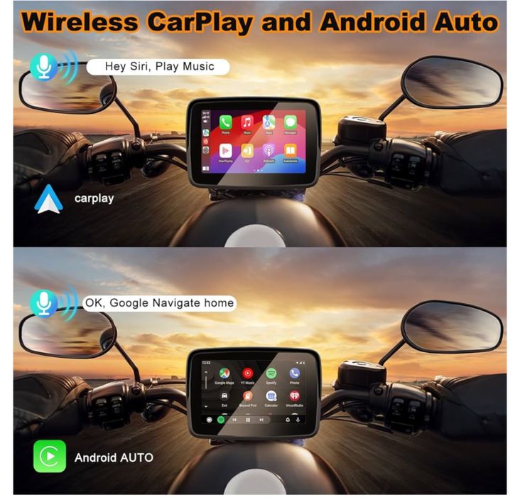 Navigatie wireless motocicleta, 5 inch, sigilate, transport ZERO