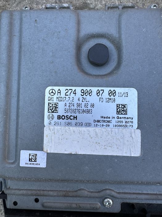 Calculator ecu motor Mercedes w204 c class C180 1.6 benzina M274