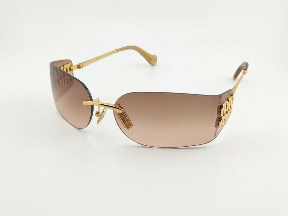 Ochelari de soare  dama ,femei Miu Miu mua51s gradient gold, Nou,Garantie, Originali