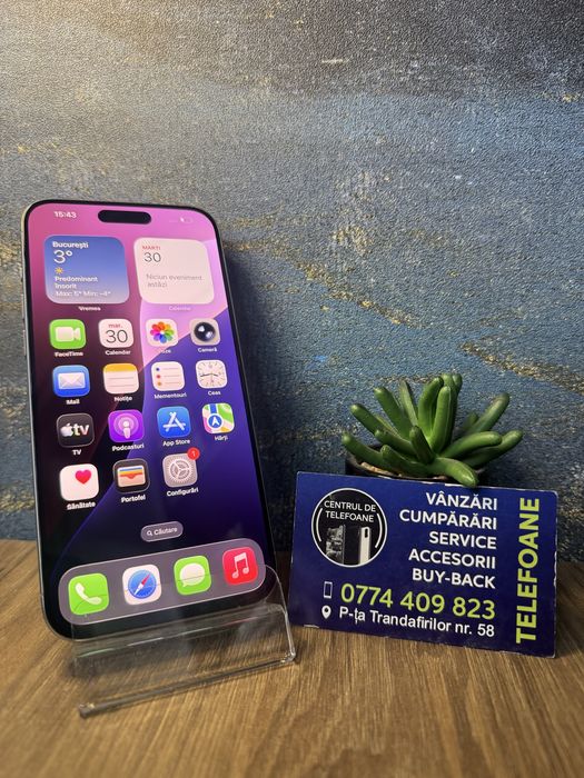 Iphone 15 Pro Max/256Gb/Garantie 2Ani Centrul de Telefoane/Rate