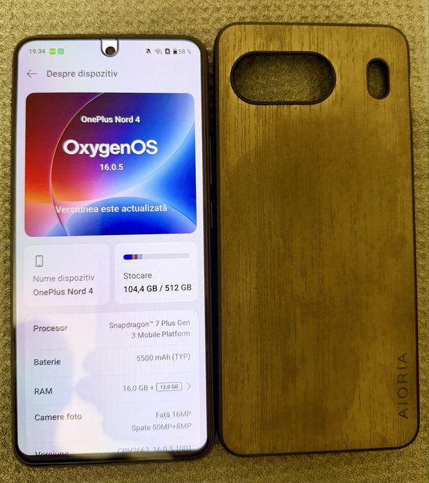 OnePlus Nord 4 512GB / 16GB RAM • Dual SIM • Liber de rețea •