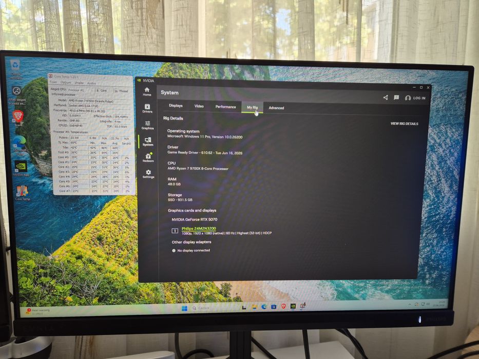 Sistem gaming alb, garantie - 9700X, RTX 5070, 2x24 GB DDR5