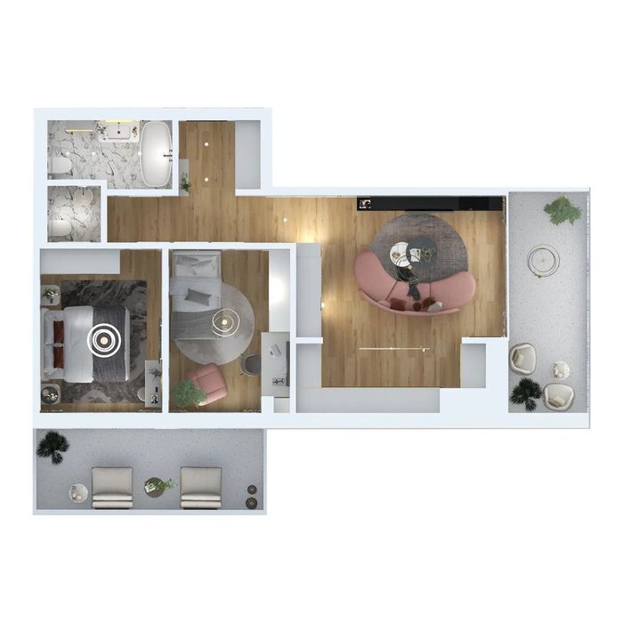 Apartamente 2 camere | Uptown Sebastian