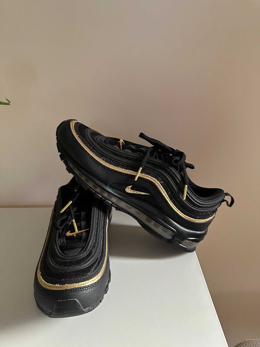 Nike Air Max 97 Black Metallic Gold Нови Оригинални 45
