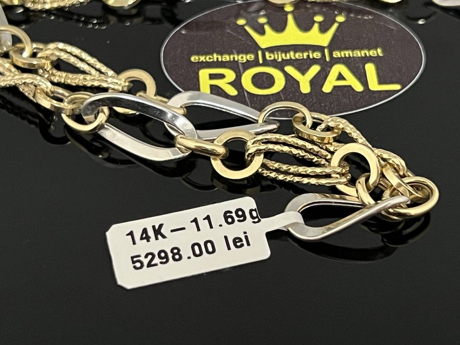 Bijuteria Royal CB ; Lant aur 14k 585  11,69 gr