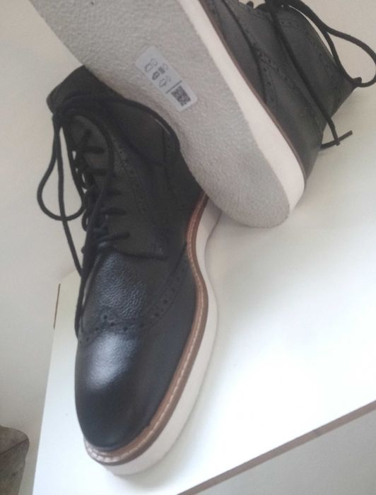 Ghete lace-up 44 44.5 premium ASOS NOI piele naturala moale