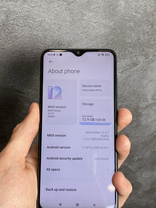 Redmi note 8 pro 128GB
