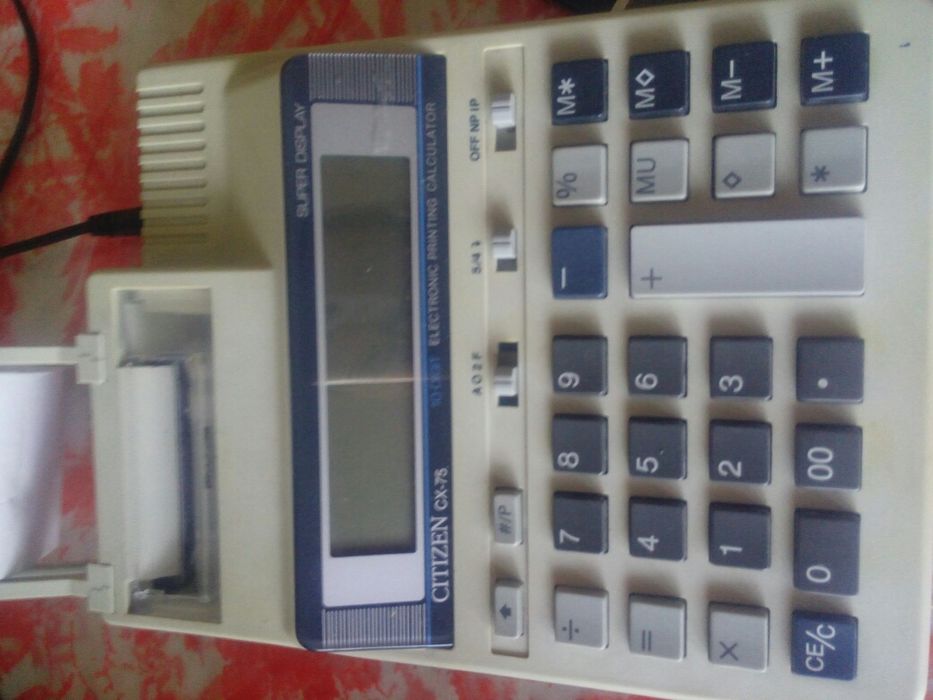 Пишущий калькулятор Ситизен СХ-75
