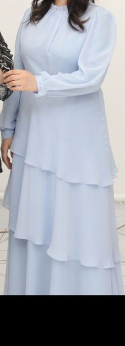 Продам голубое вечернее платье