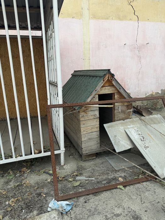 Срочно продам вольер и будку для собаки