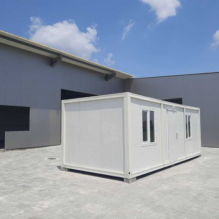 Офис контейнер с размери 6х2,40 метра - с куки за кран - строителни