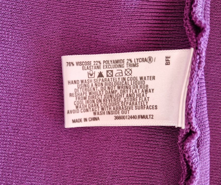 purple bandage bodycon dress -Oasis, mas S