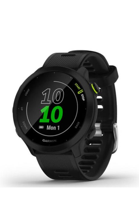 Смарт часовник Garmin Forerunner 55, 42 mm, Silicone strap, Black