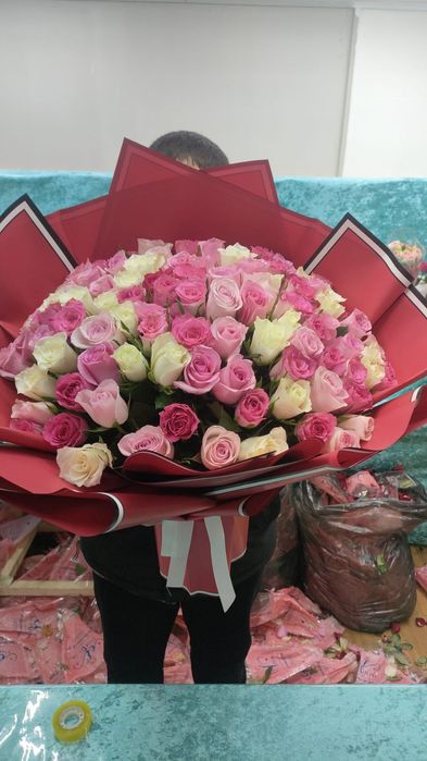 51 роза 22000тг!