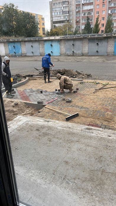 Укладка брусчатка