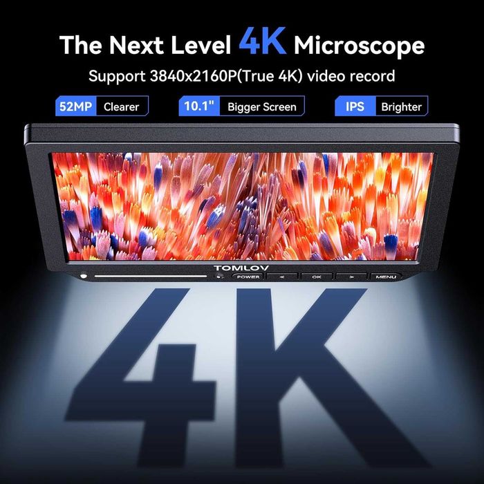 Дигитален микроскоп TOMLOV TM4K-AF Max 4K 10.1