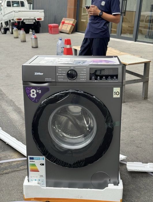 Стиральная машина ZIFFLER 7/8KG Inverter Гарантия 3года Доставка бонус