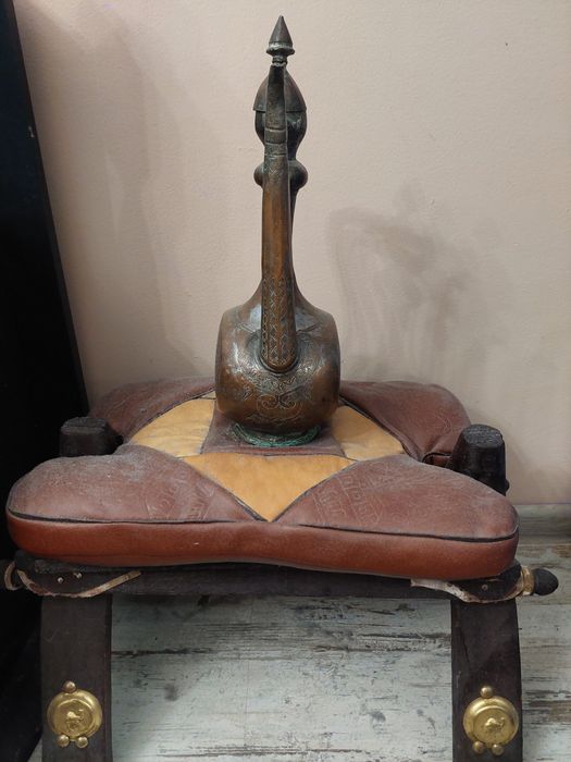 Продовам турски османски гравиран бакърен ибрик