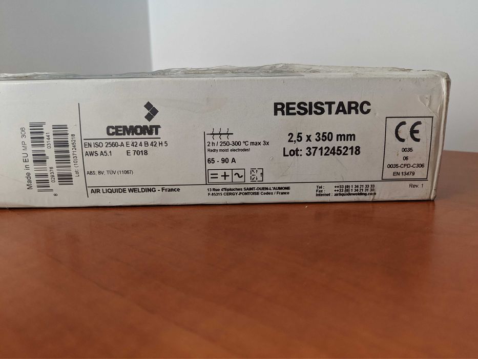 Electrozi sudură bazici (superbaz) și rutilici (supertit fin), 2.5 mm