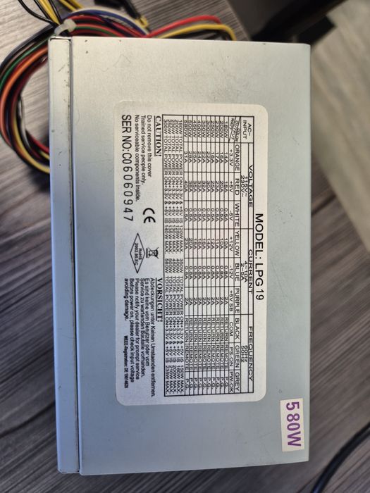 Vand Sursa ATX 580w