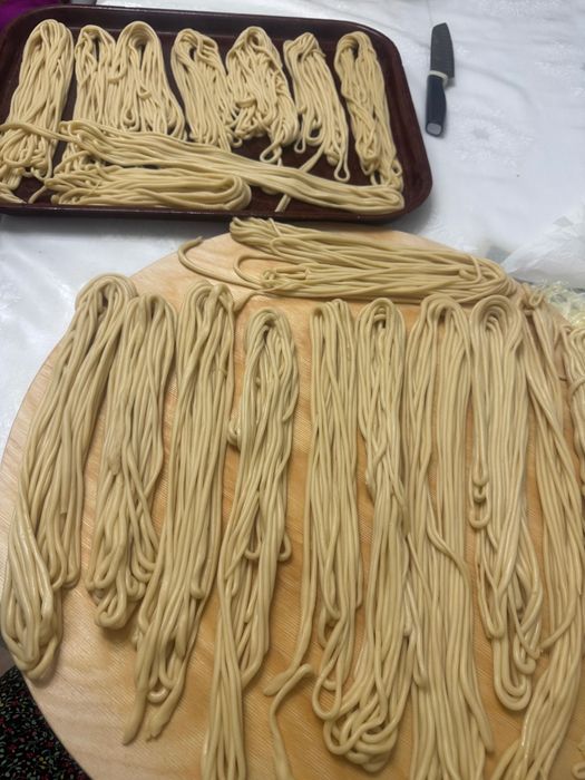 Домашняя лапша для лагмана