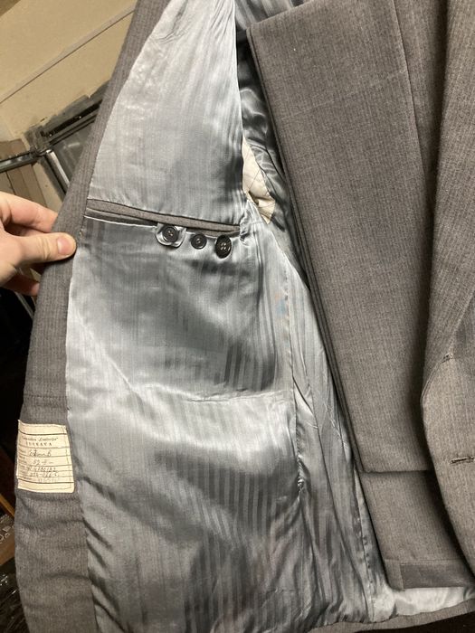 Costum nunta stofă sacou, pantaloni gri evenimente