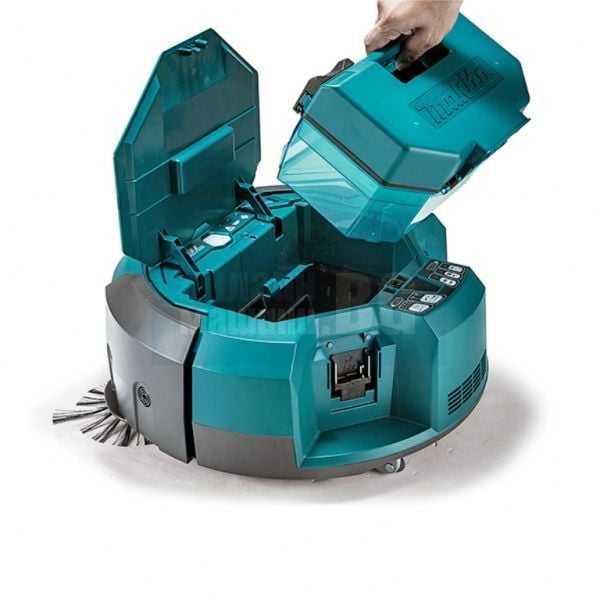 Прахосмукачка робот Makita DRC200Z, 500 м², 18+18 V, без батерия