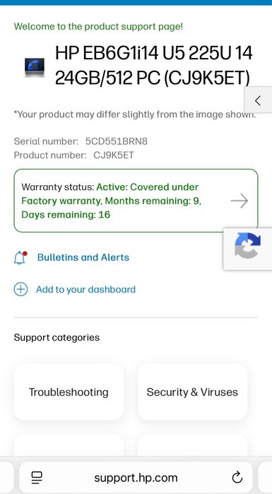HP Laptop HP EliteBook 6 G1i, ultra 5, 24gb Ram, Sigilat, 2025, OCAZIE model 2025