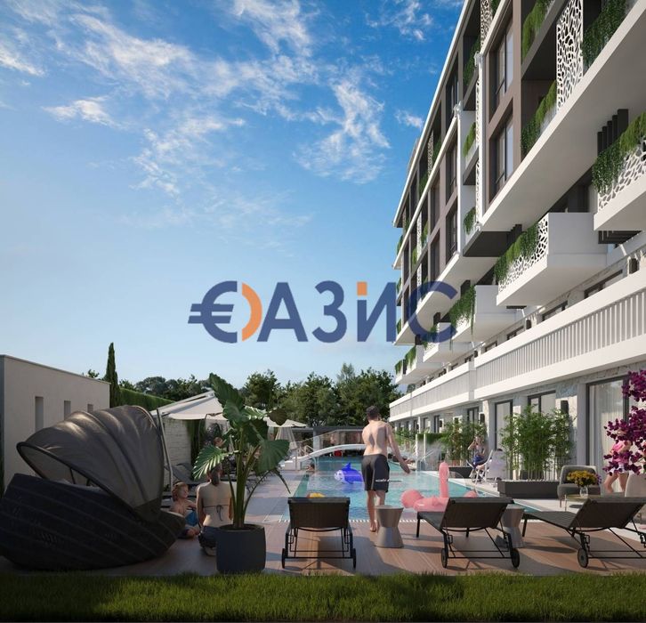 Продава се Двустаен апартамент в к.к. Слънчев бряг - 48 кв.м за 1189 €/кв.м - Снимка #9