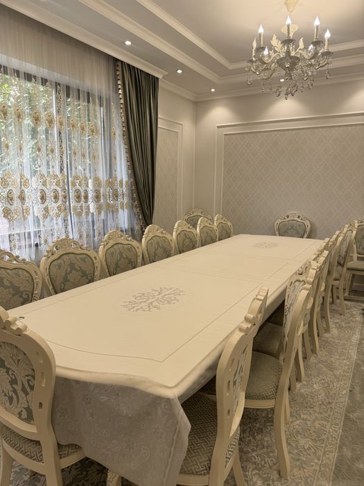 Продам стол 4  метра, стул 18 шт