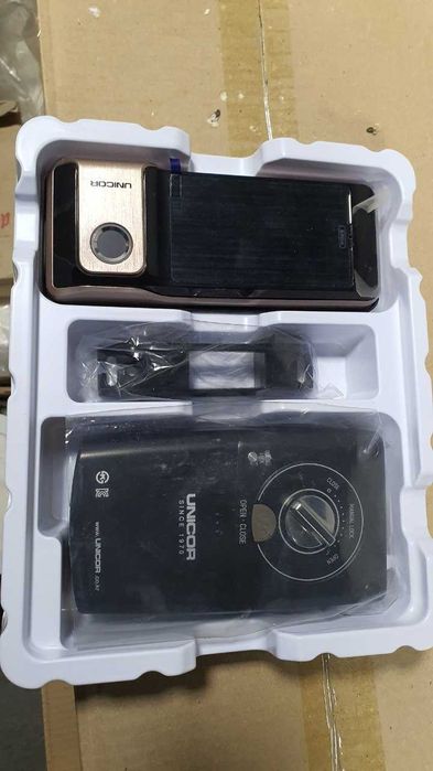 Установка кодовый замок с отпечатком  Unicor хорошего качества на жел.