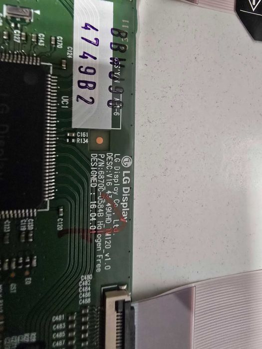 Телевизиор LG 49UH6107 на части