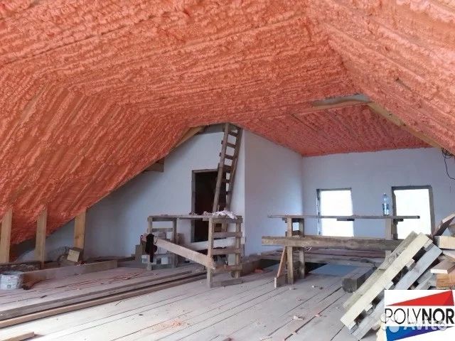 Напыляемый утеплитель Полинор