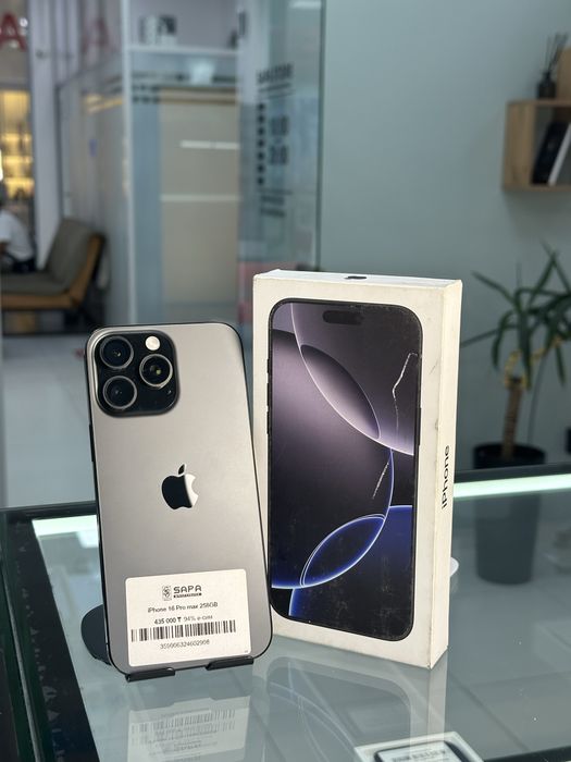 iphone 16 pro max black отличный =}